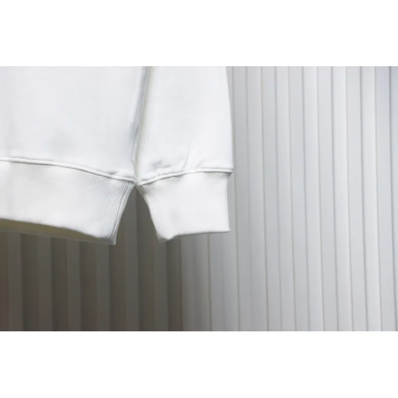 Prada Backpack Crew Neck Hoodie White