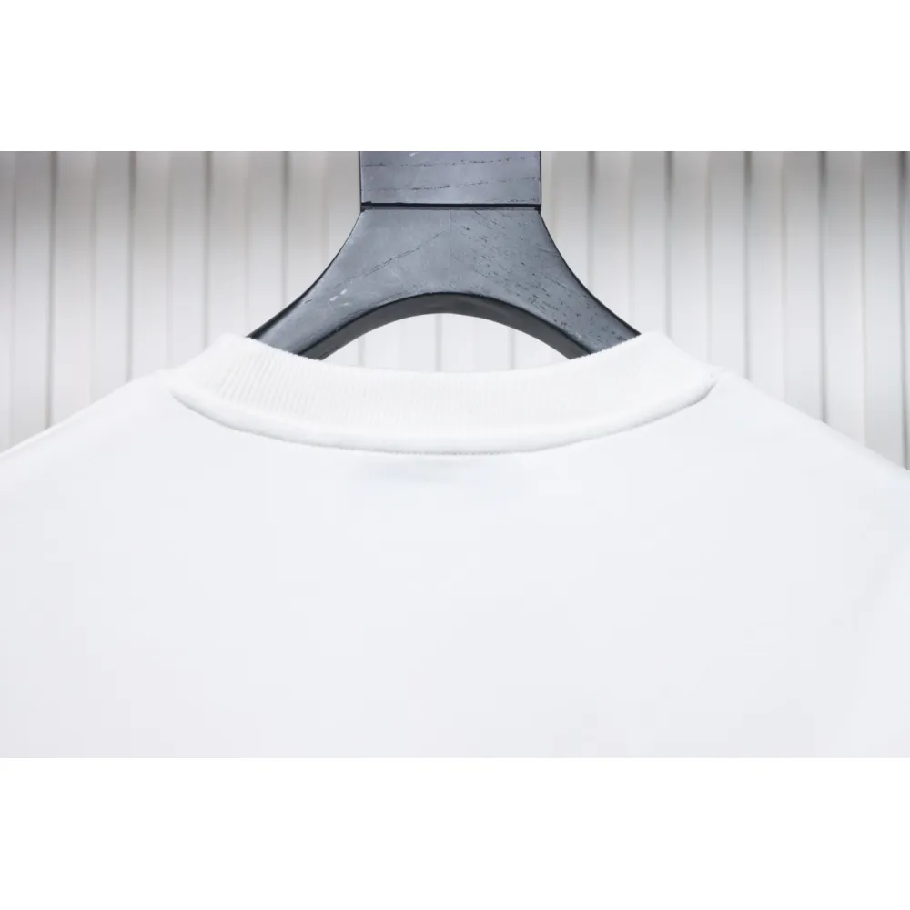 Prada Backpack Crew Neck Hoodie White