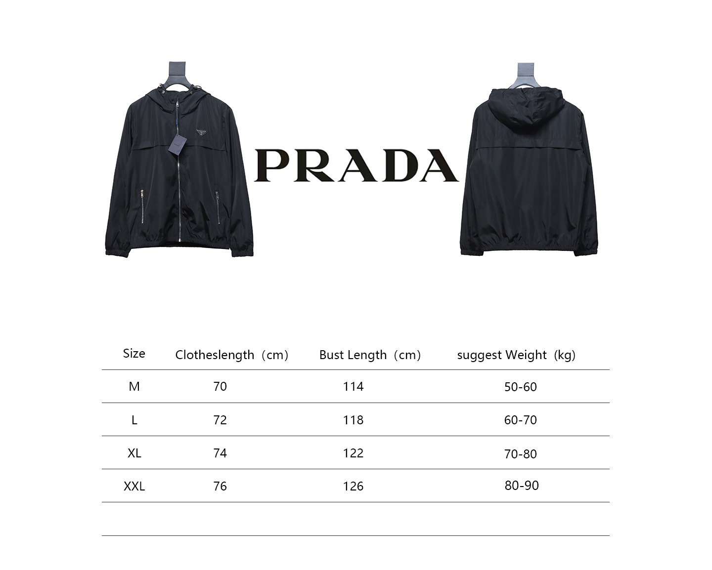 Prada Badge Zip-Up Jacket Black