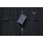 Prada Badge Zip-Up Jacket Black