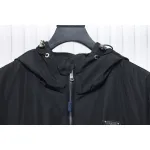 Prada Badge Zip-Up Jacket Black