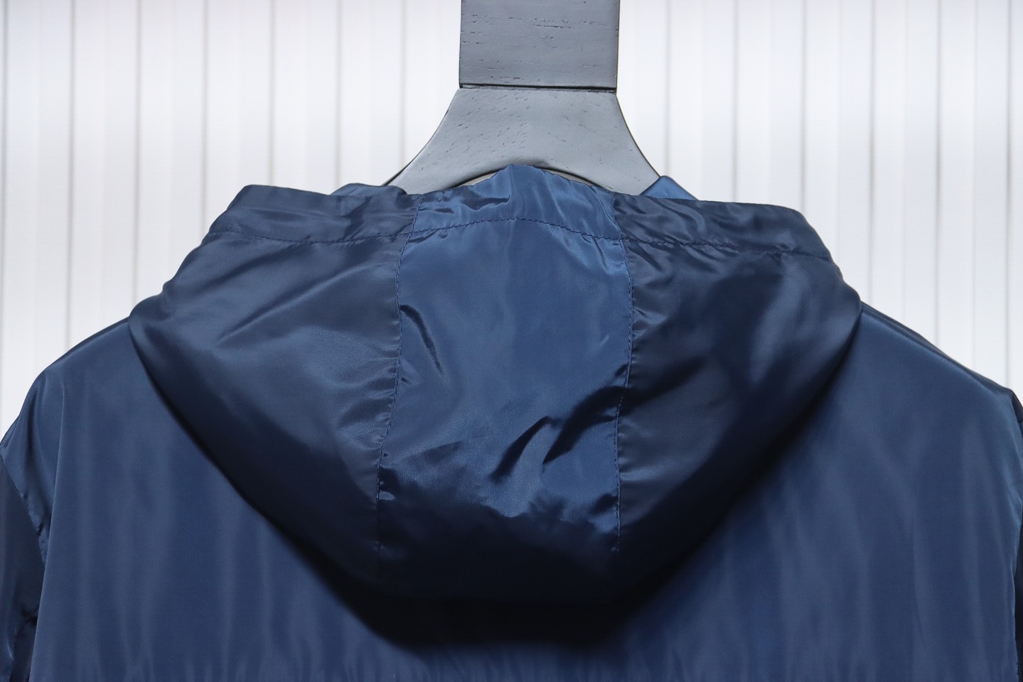 Prada Badge Zip-Up Jacket Blue