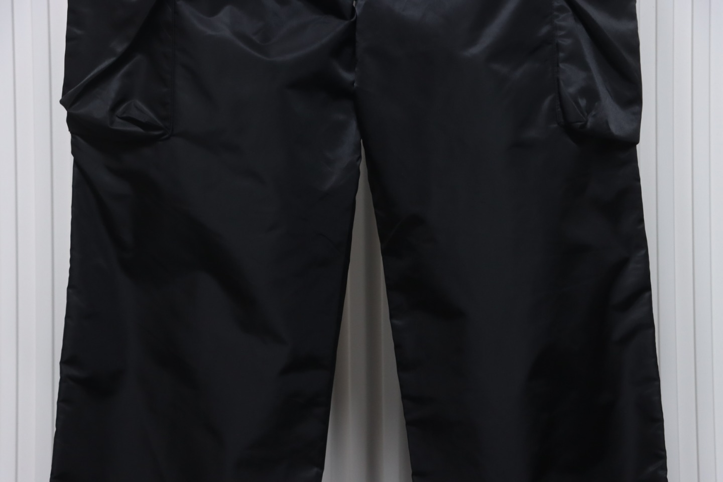 Prada Cargo Pocket Recycled Nylon Trousers Black