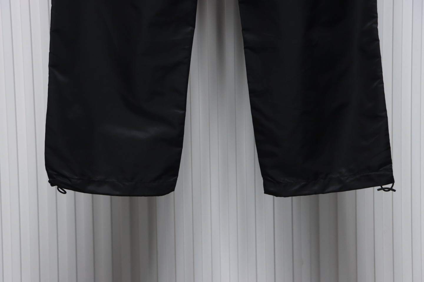 Prada Cargo Pocket Recycled Nylon Trousers Black