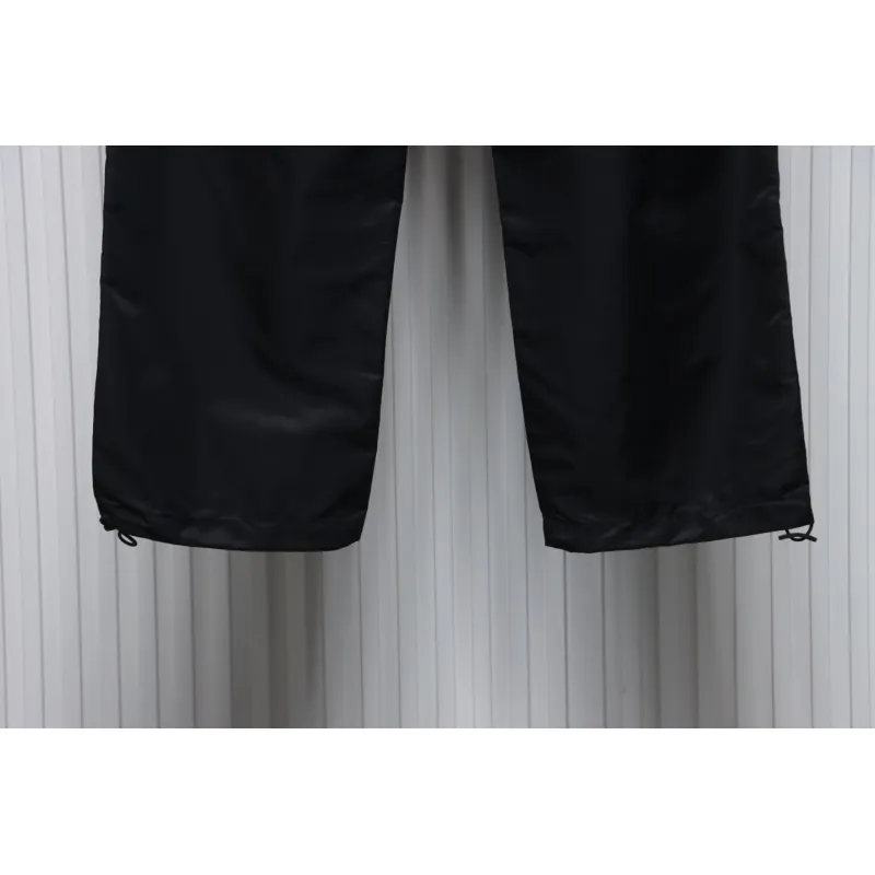 Prada Cargo Pocket Recycled Nylon Trousers Black