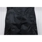 Prada Cargo Pocket Recycled Nylon Trousers Black