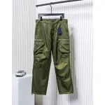 Prada Cargo Pocket Recycled Nylon Trousers Green