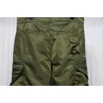 Prada Cargo Pocket Recycled Nylon Trousers Green