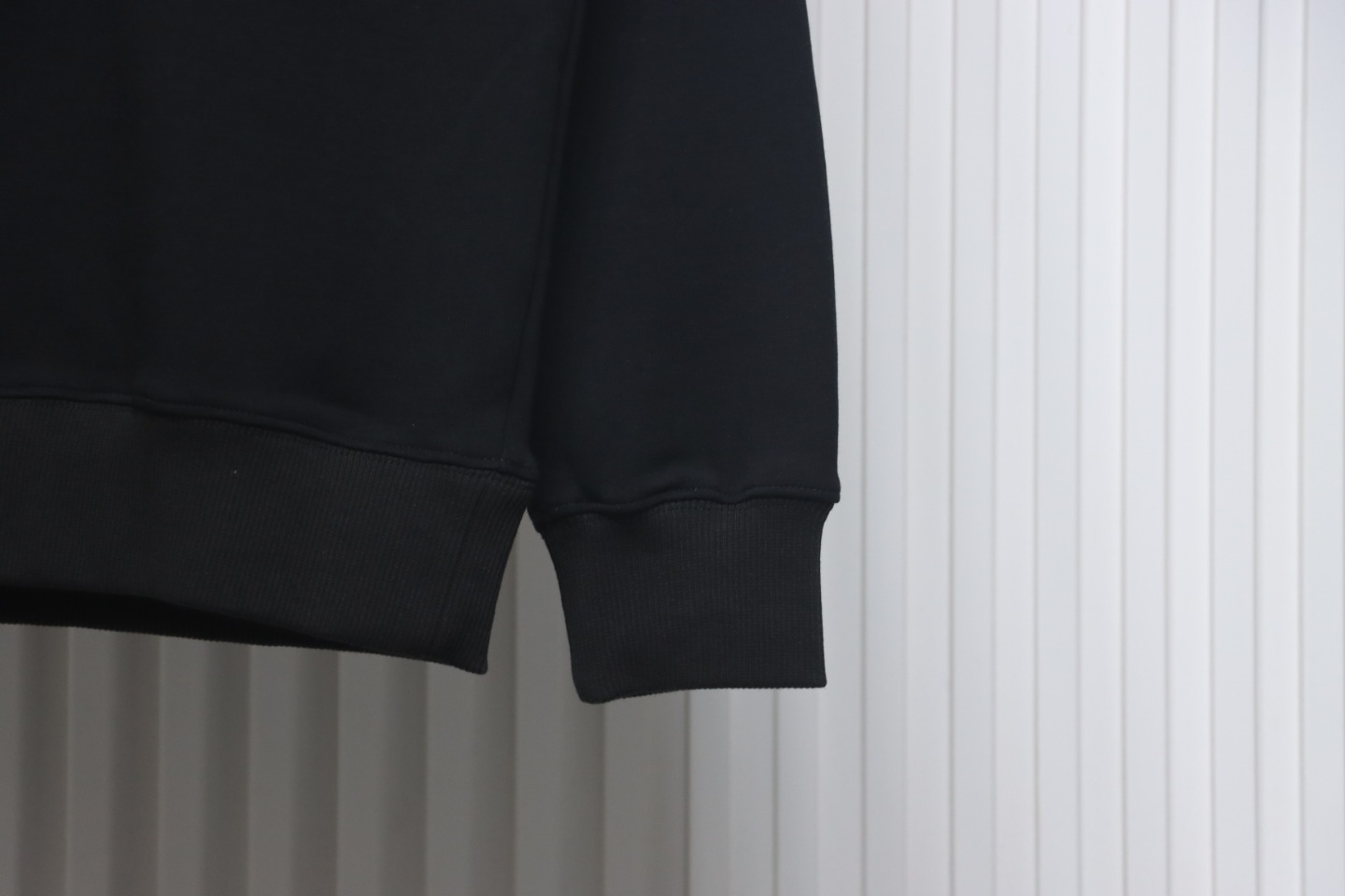 Prada Chest Pocket Crewneck Hoodie Black