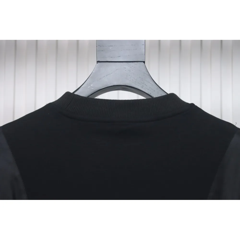 Prada Chest Pocket Crewneck Hoodie Black