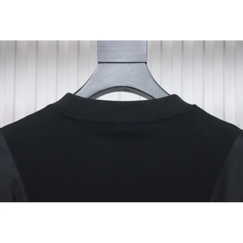Prada Chest Pocket Crewneck Hoodie Black