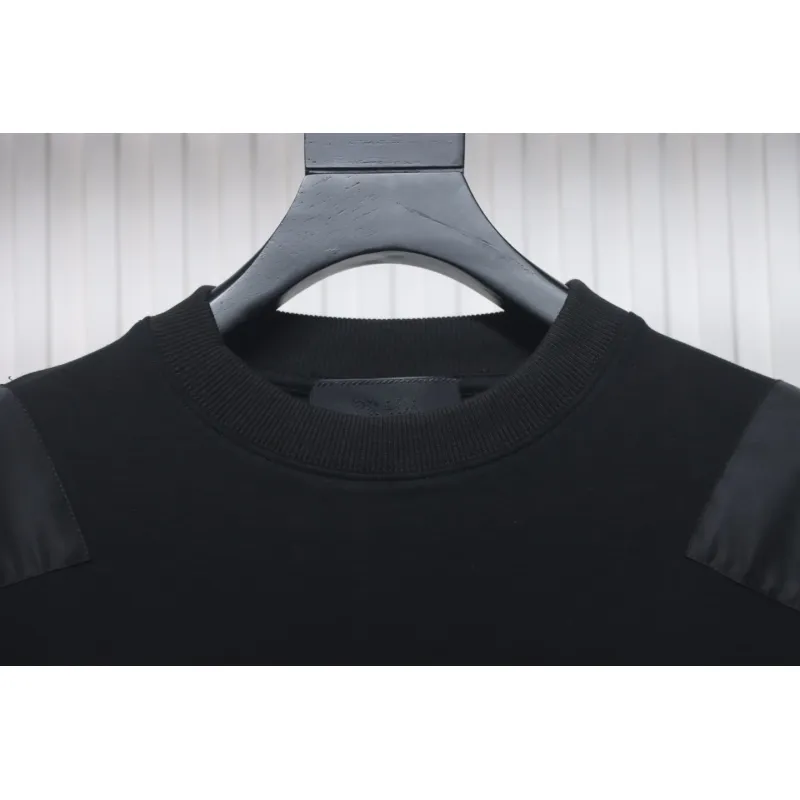 Prada Chest Pocket Crewneck Hoodie Black
