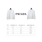Prada Chest Pocket Crewneck Hoodie White