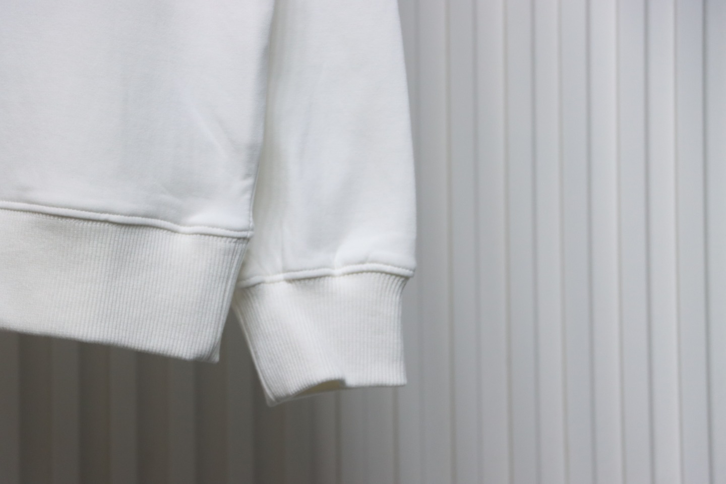 Prada Chest Pocket Crewneck Hoodie White