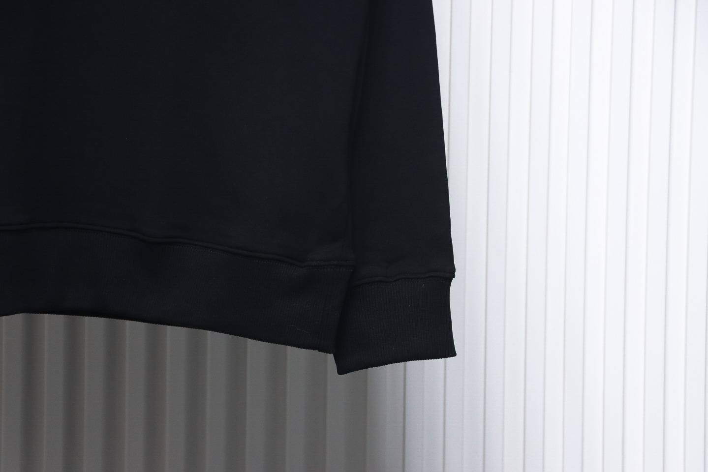 Prada Classic Red Striped Crew Neck Hoodie Black