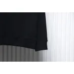 Prada Classic Red Striped Crew Neck Hoodie Black