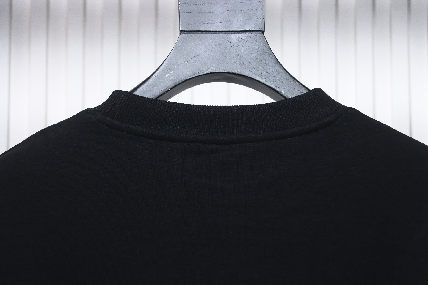 Prada Classic Red Striped Crew Neck Hoodie Black