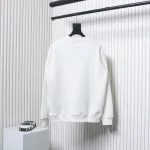 Prada Classic Red Striped Crew Neck Hoodie White