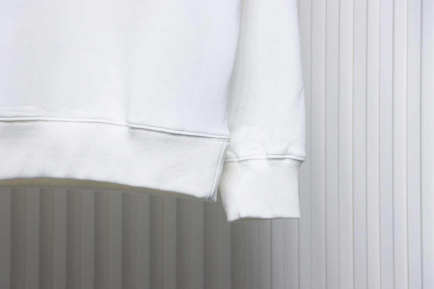 Prada Classic Red Striped Crew Neck Hoodie White