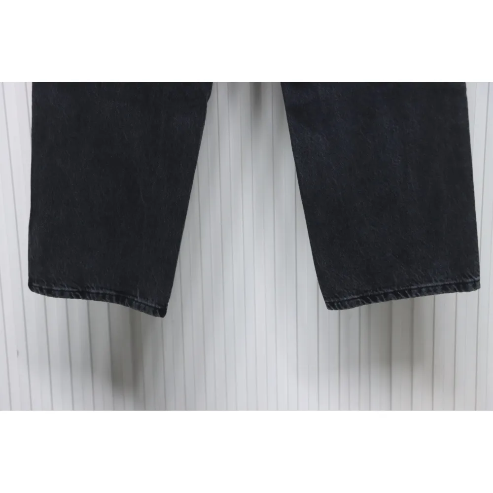 Prada Deconstructed Wide-Leg Jeans With Gusset Back Pocket