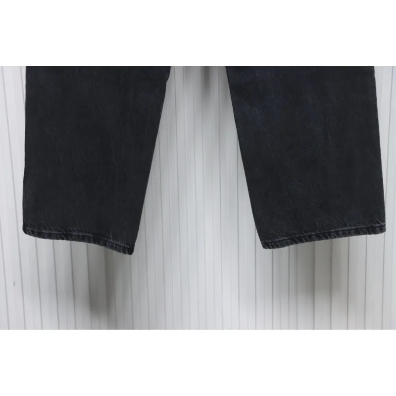 Prada Deconstructed Wide-Leg Jeans With Gusset Back Pocket