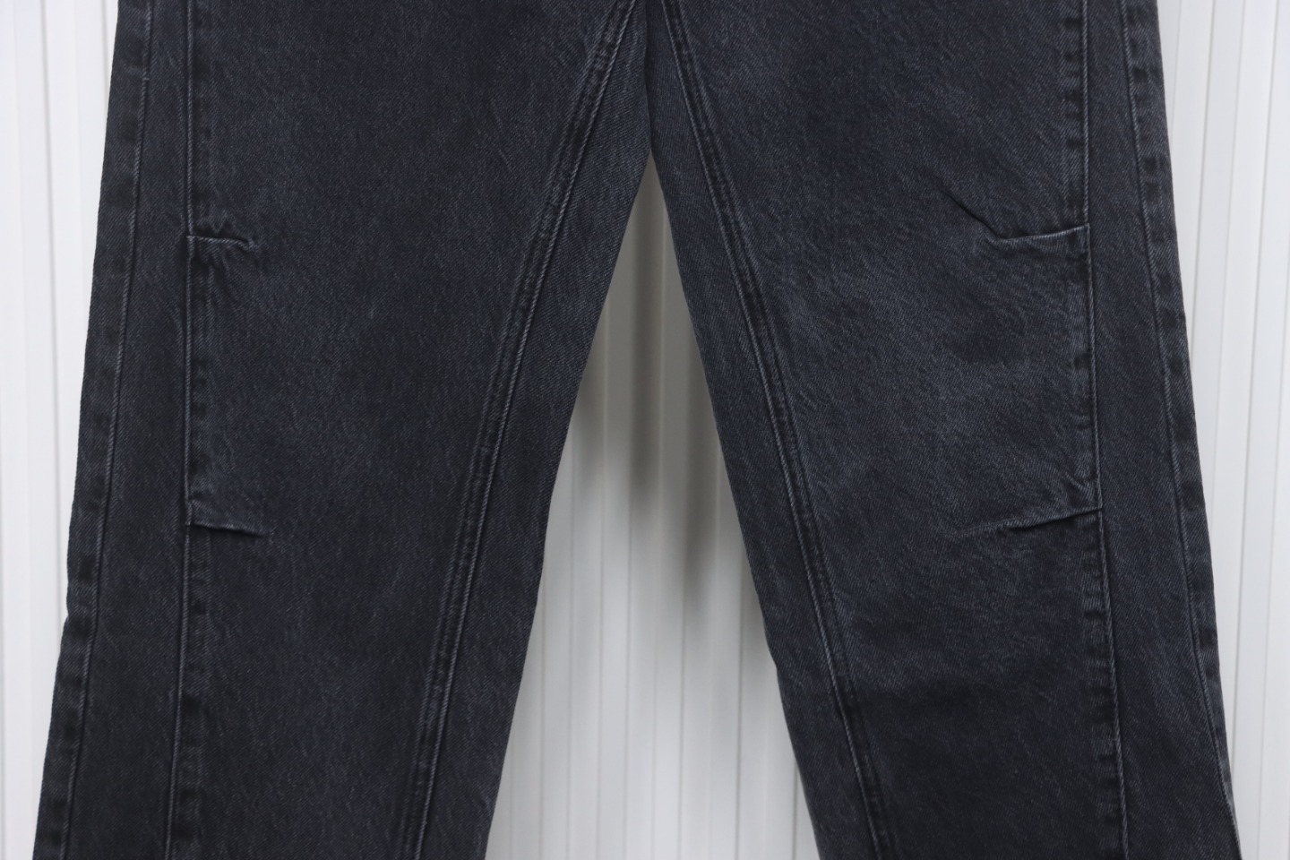 Prada Deconstructed Wide-Leg Jeans With Gusset Back Pocket