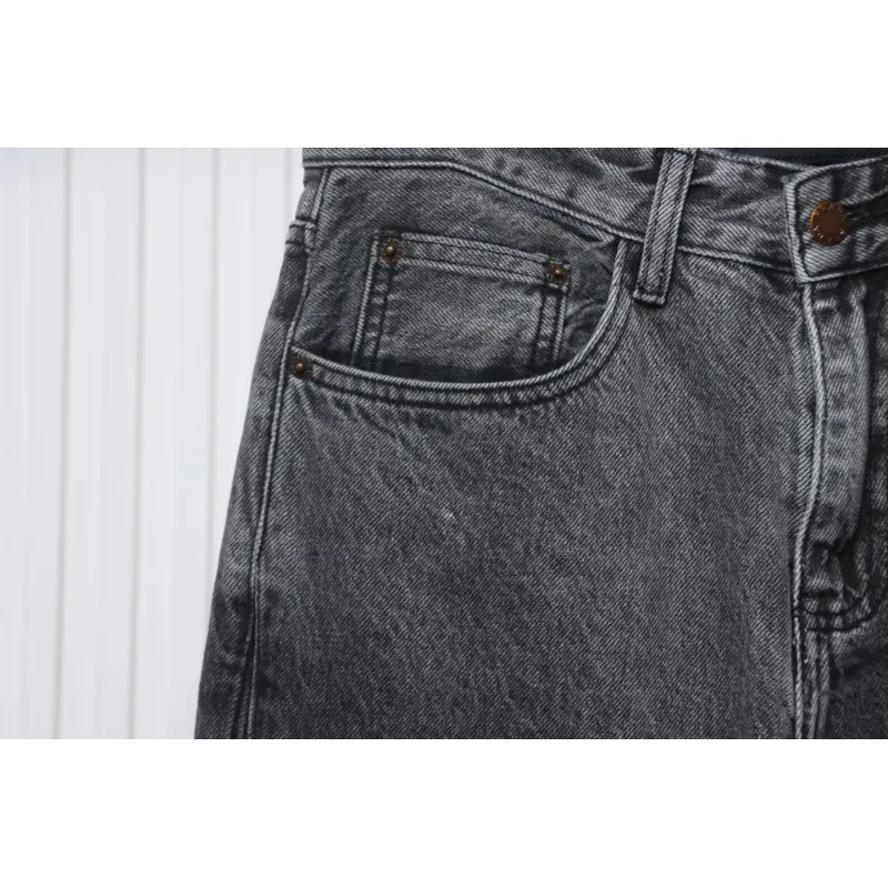 Prada Deconstructed Wide-Leg Jeans With Gusset Back Pocket