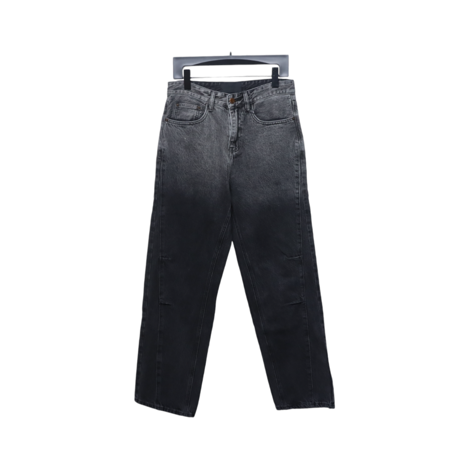 Prada Deconstructed Wide-Leg Jeans With Gusset Back Pocket