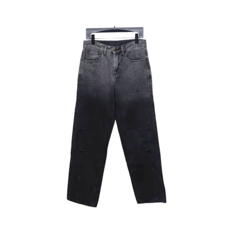 Prada Deconstructed Wide-Leg Jeans With Gusset Back Pocket