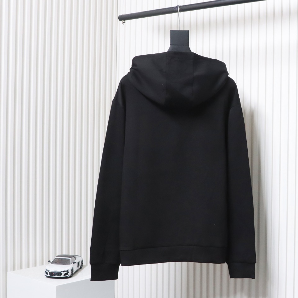 Prada Hoodie With Embroidered Logo On Chest