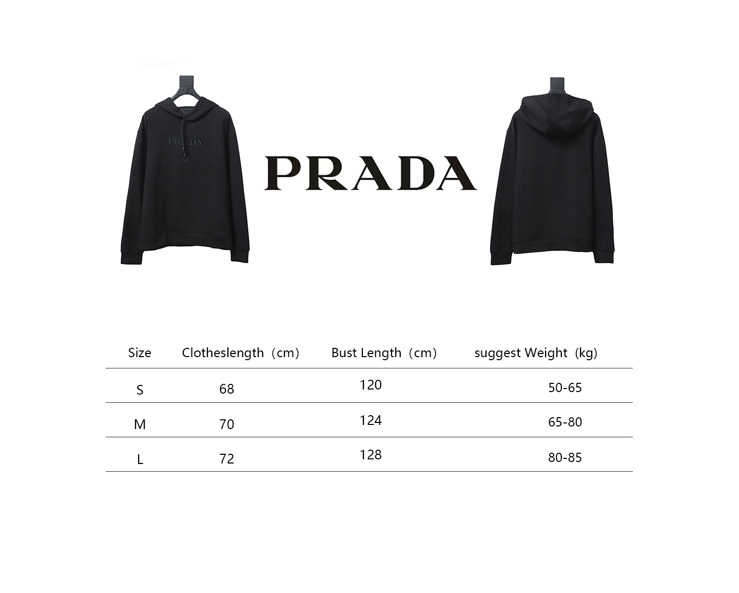 Prada Hoodie With Embroidered Logo On Chest
