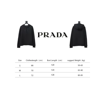 Prada Hoodie With Embroidered Logo On Chest 02