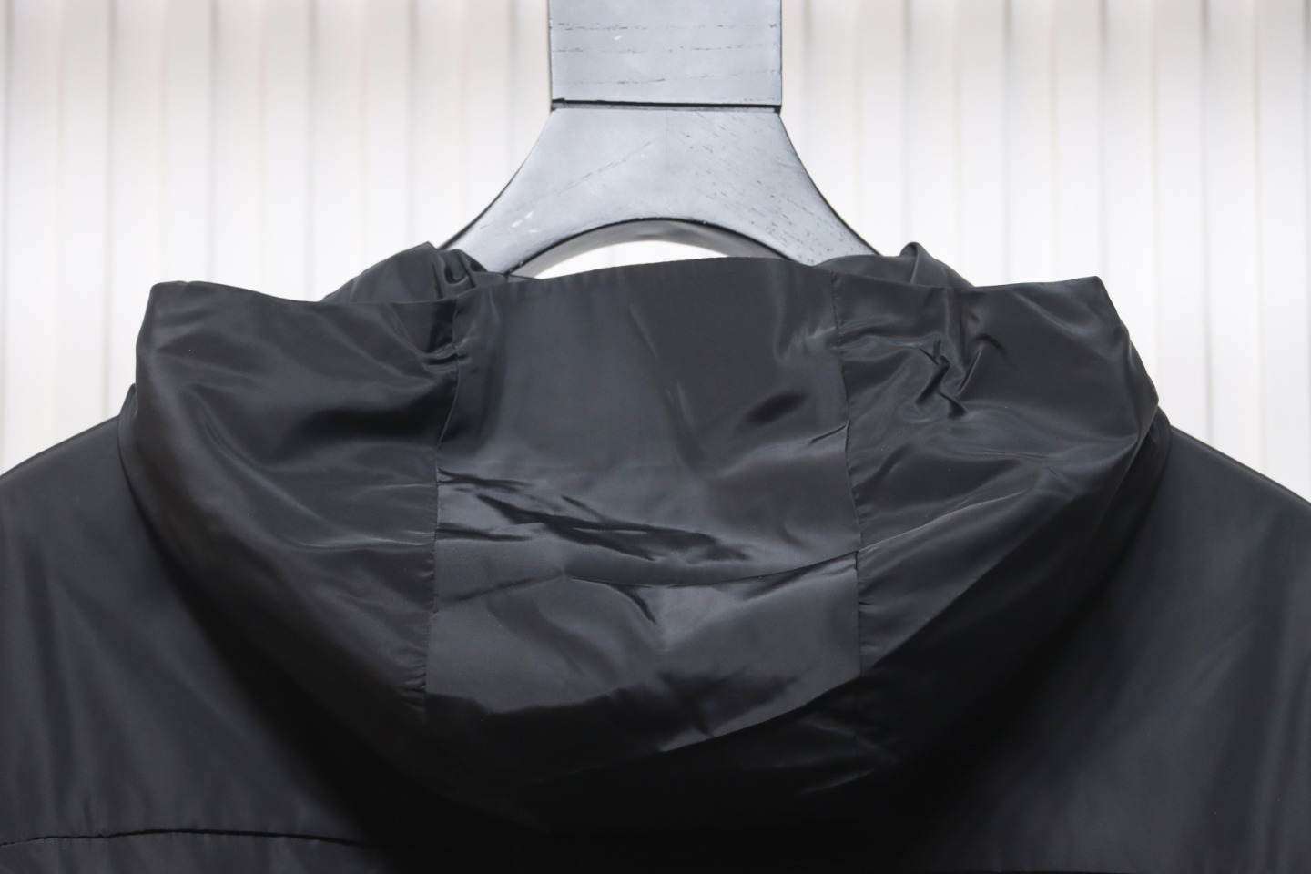 Prada Jacket With Detachable Hood With Red Side Trim Black