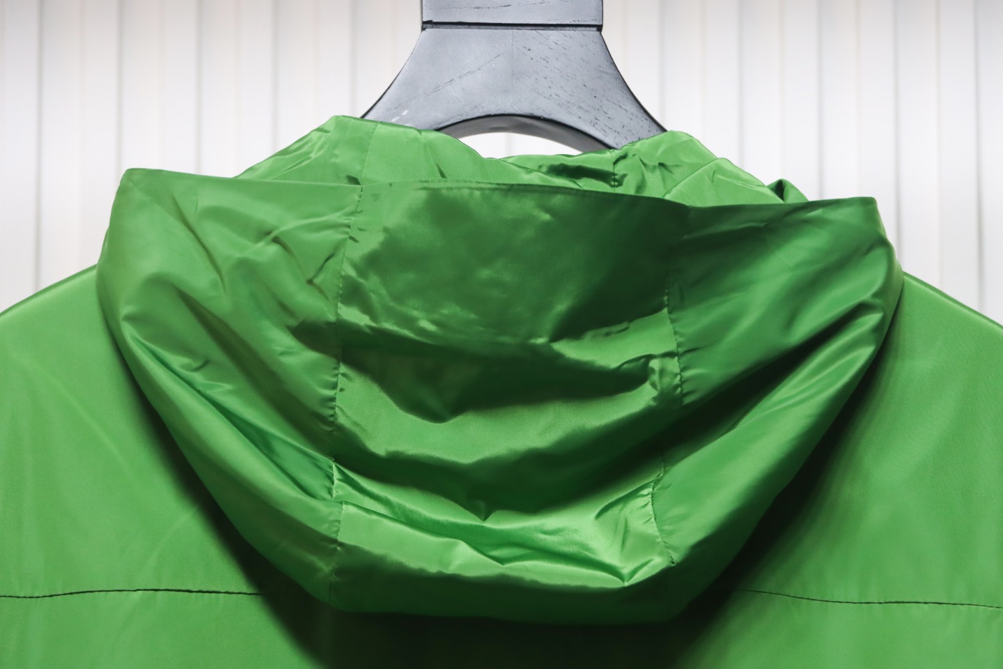 Prada Jacket With Detachable Hood With Red Side Trim Green