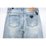Prada Jeans With Triangle Logo On The Back