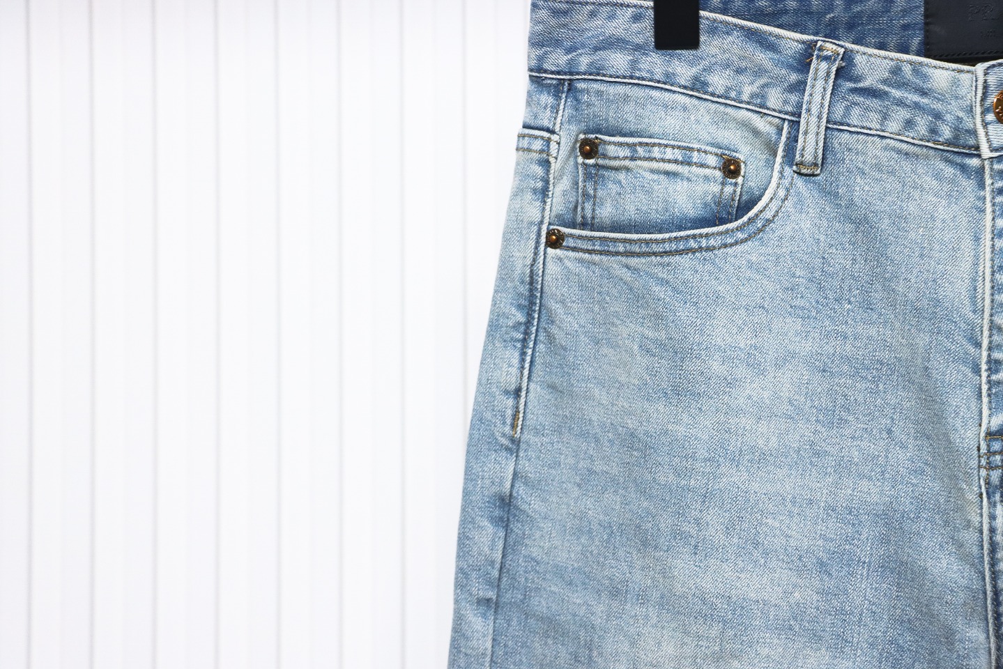 Prada Jeans With Triangle Logo On The Back