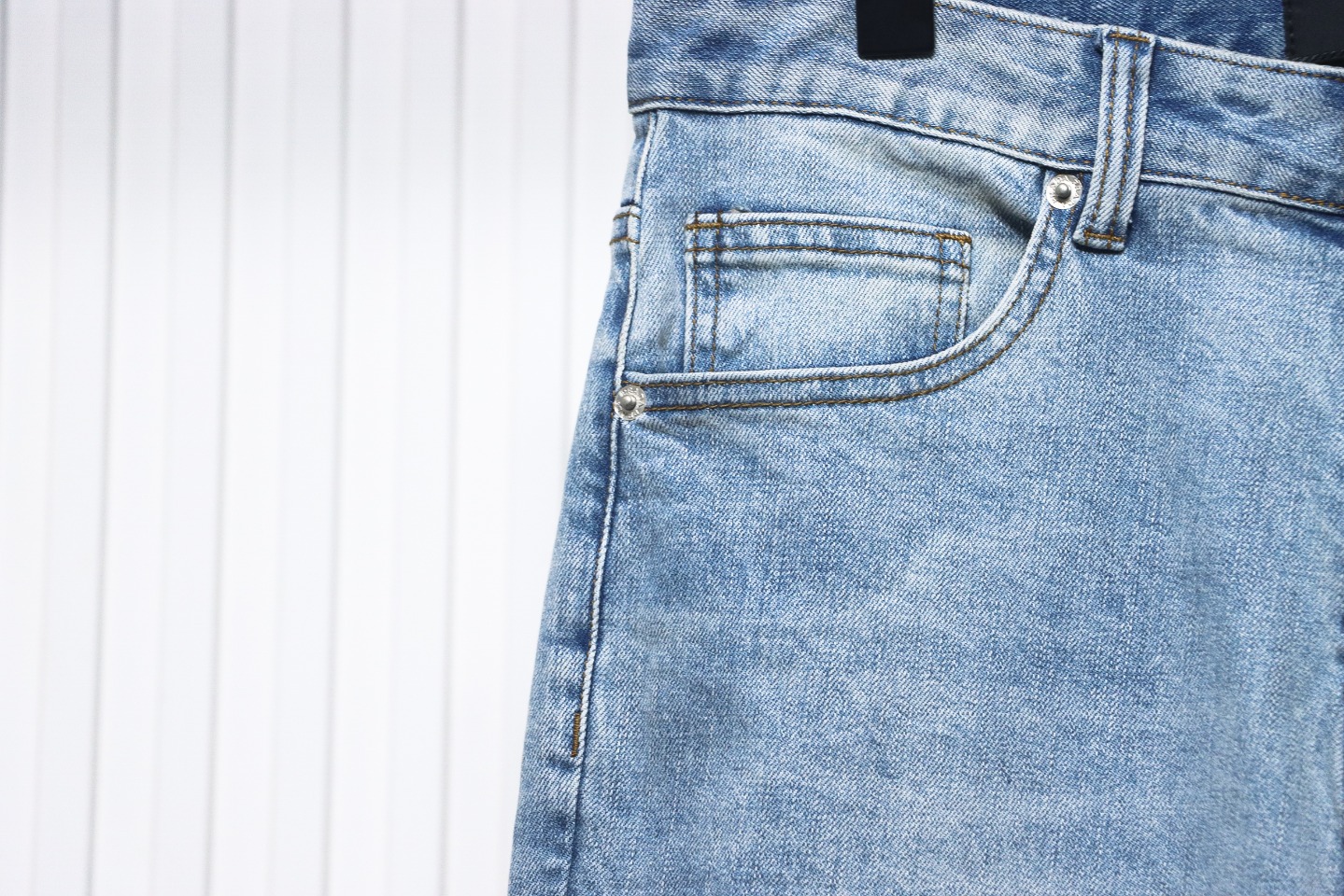 Prada Jeans With Triangle Logo On The Back 