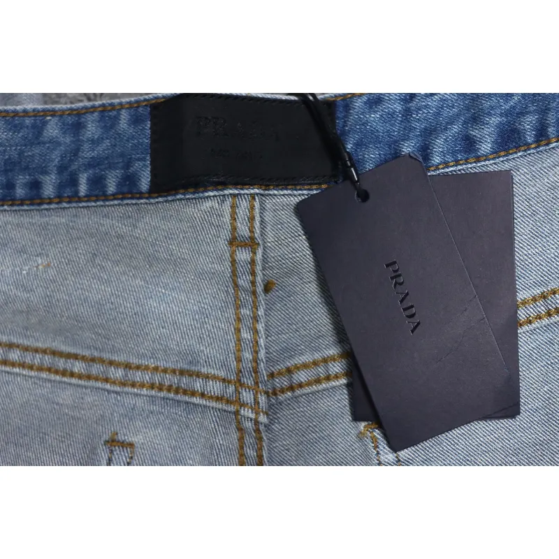 Prada Jeans With Triangle Logo On The Back 