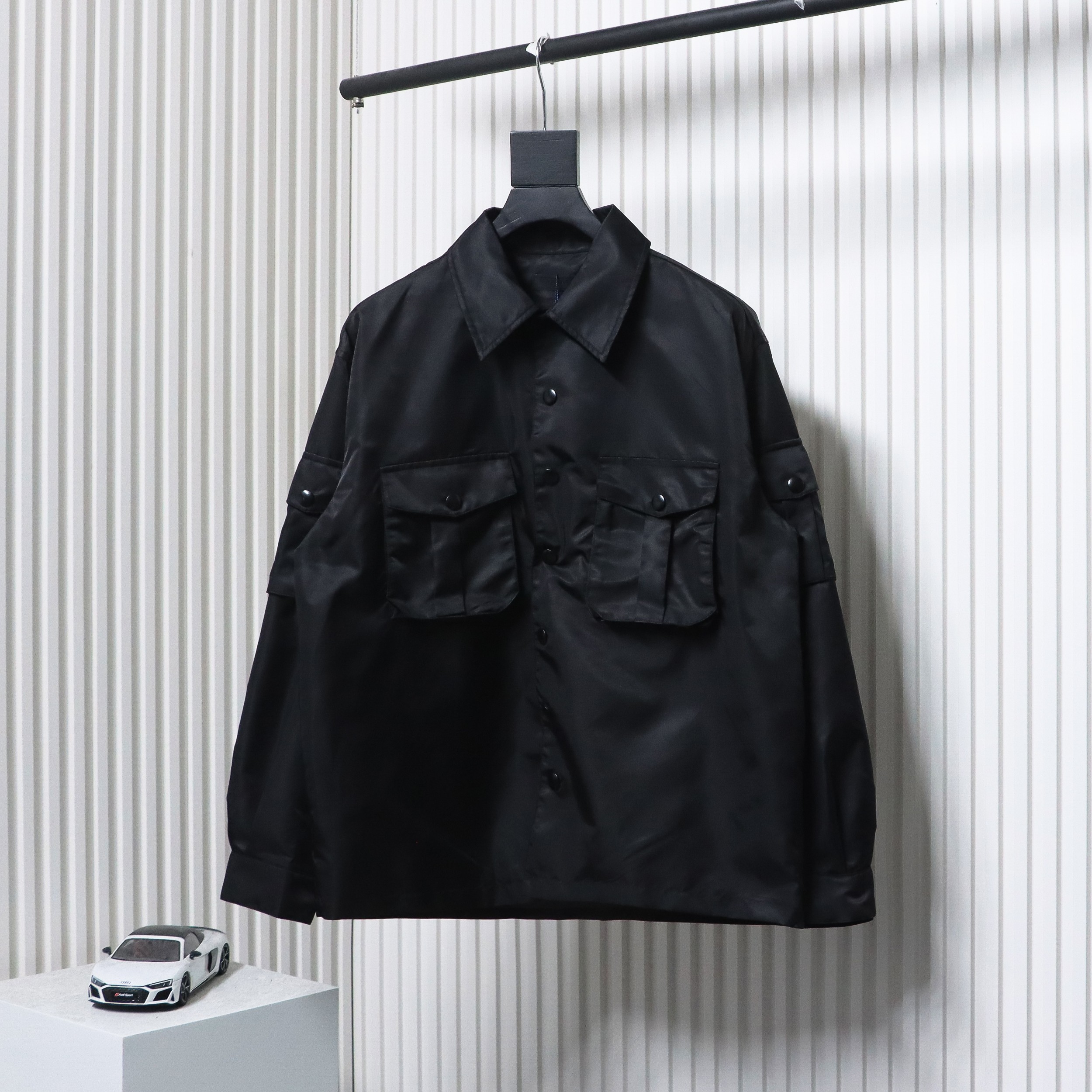 Prada Multi-Pocket Shirt Functional Jacket