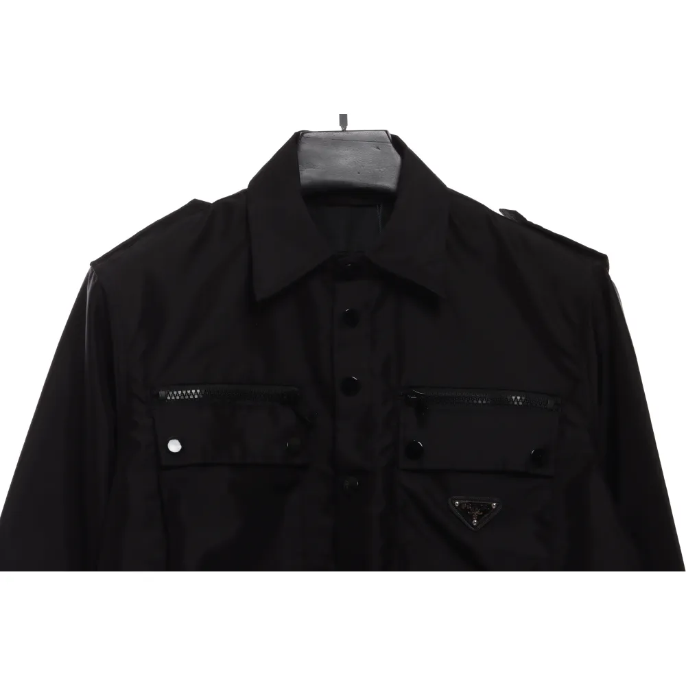 Prada Nylon Multi-Pocket Worker Jacket