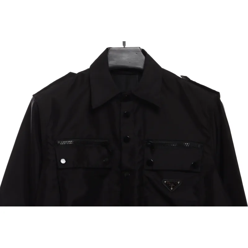 Prada Nylon Multi-Pocket Worker Jacket