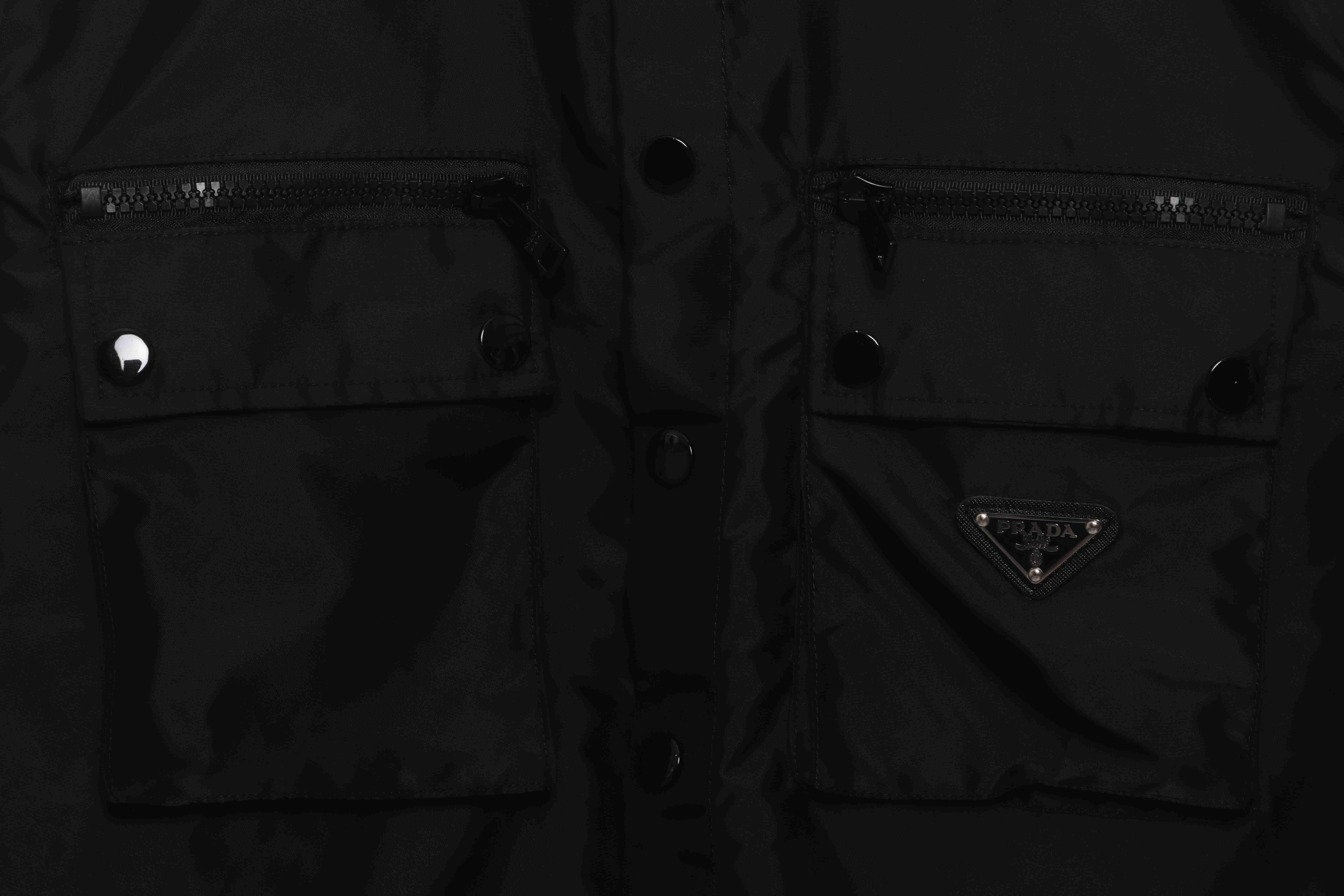 Prada Nylon Multi-Pocket Worker Jacket
