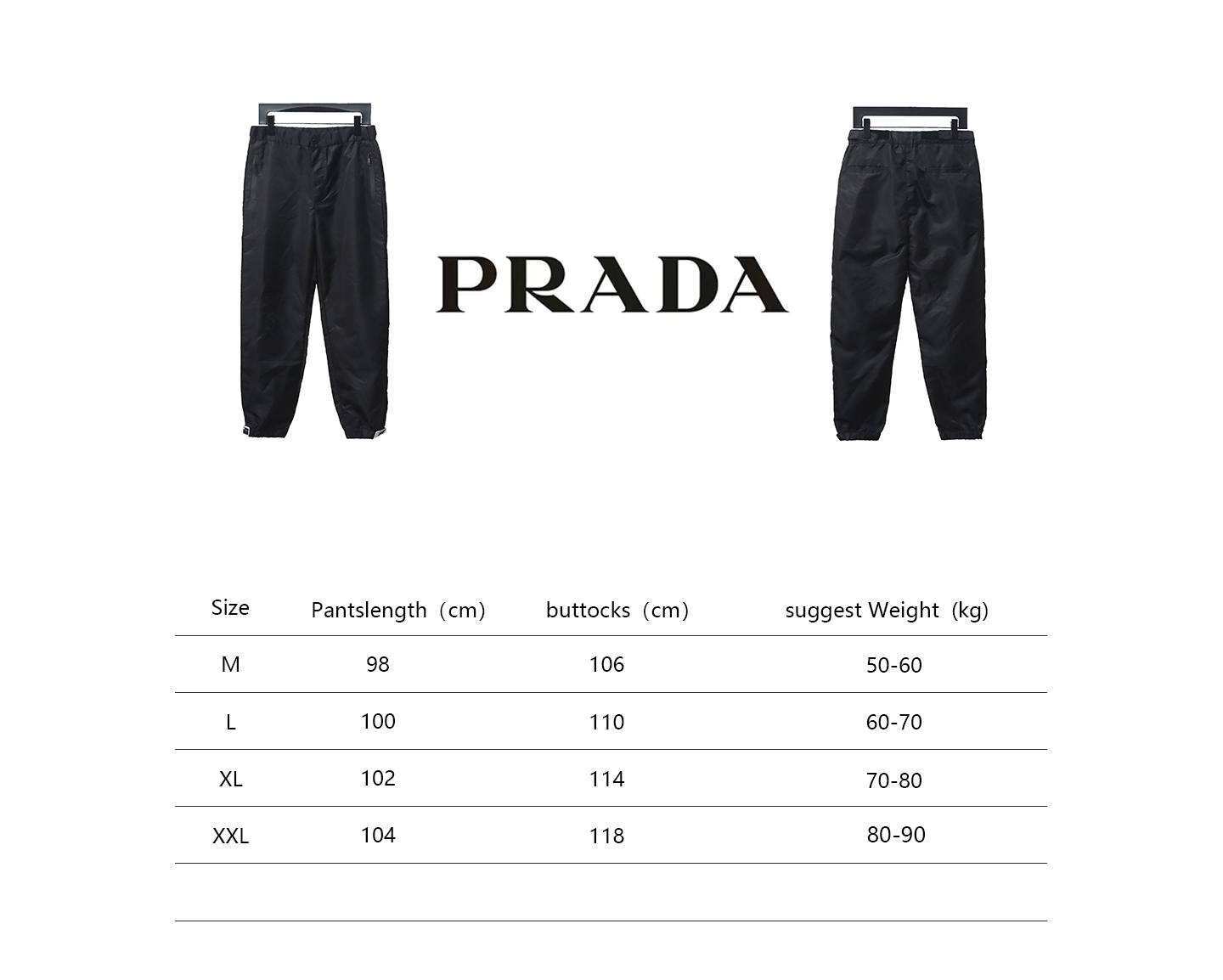 Prada Nylon Velcro Trousers