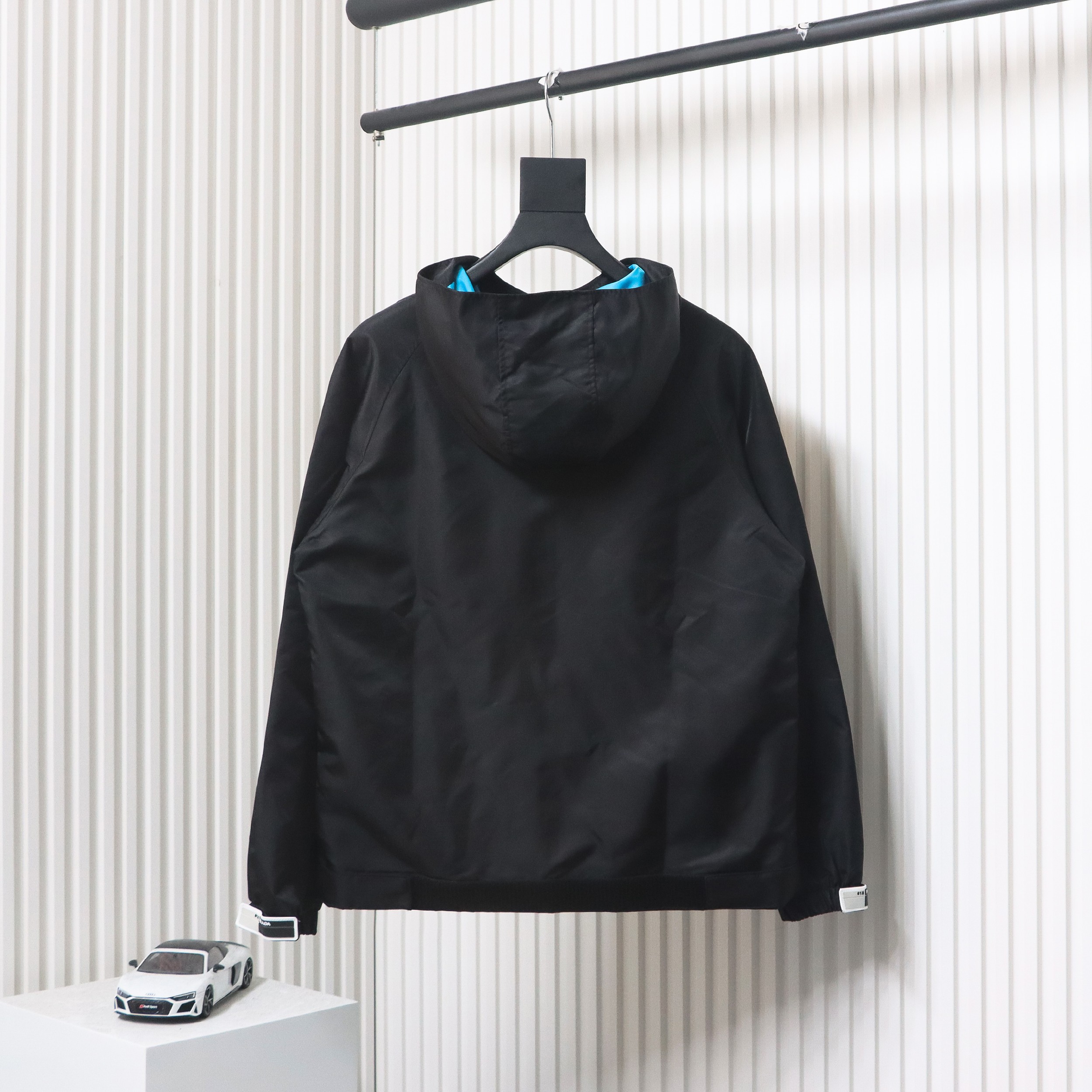 Prada Nylon Velcro Zip Jacket