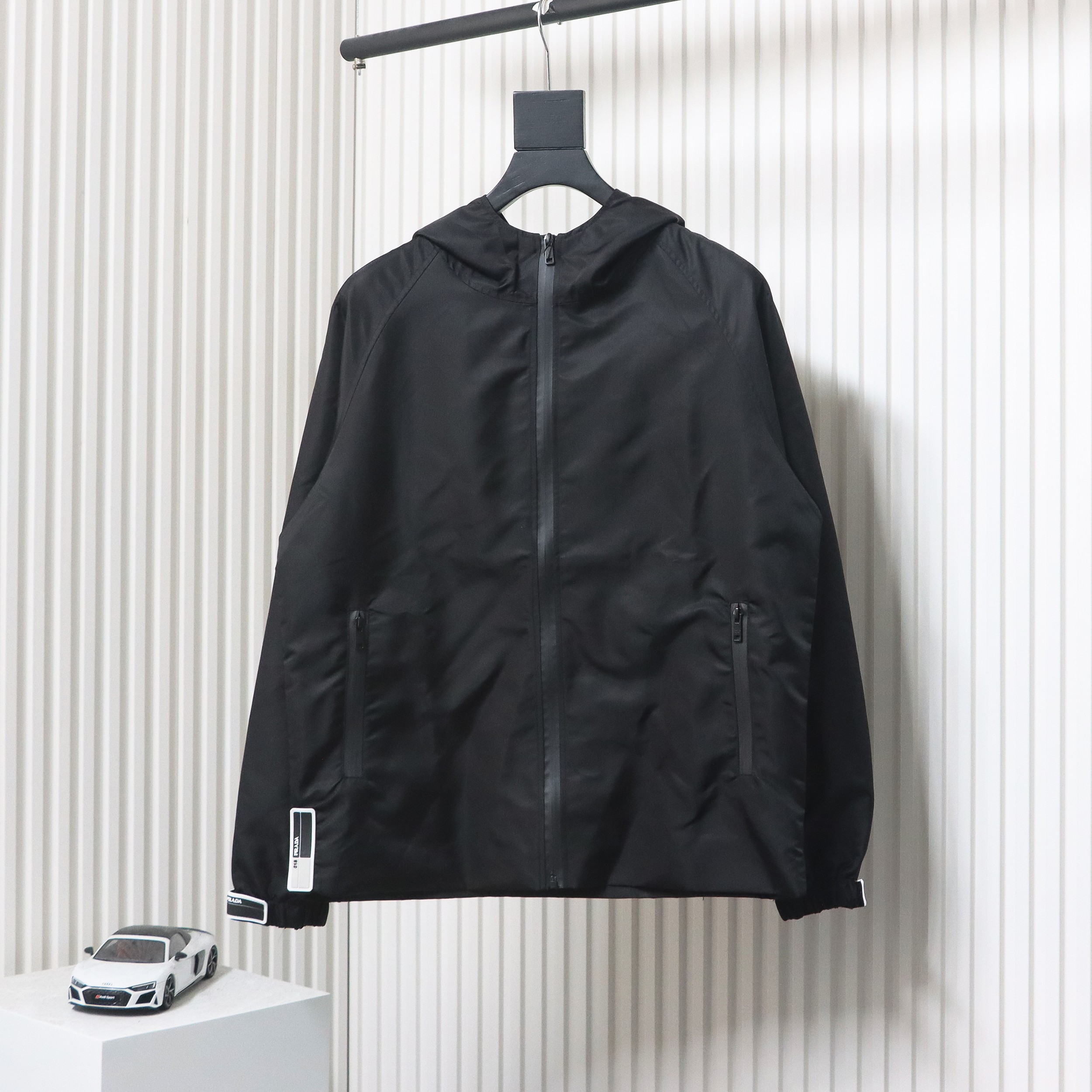 Prada Nylon Velcro Zip Jacket