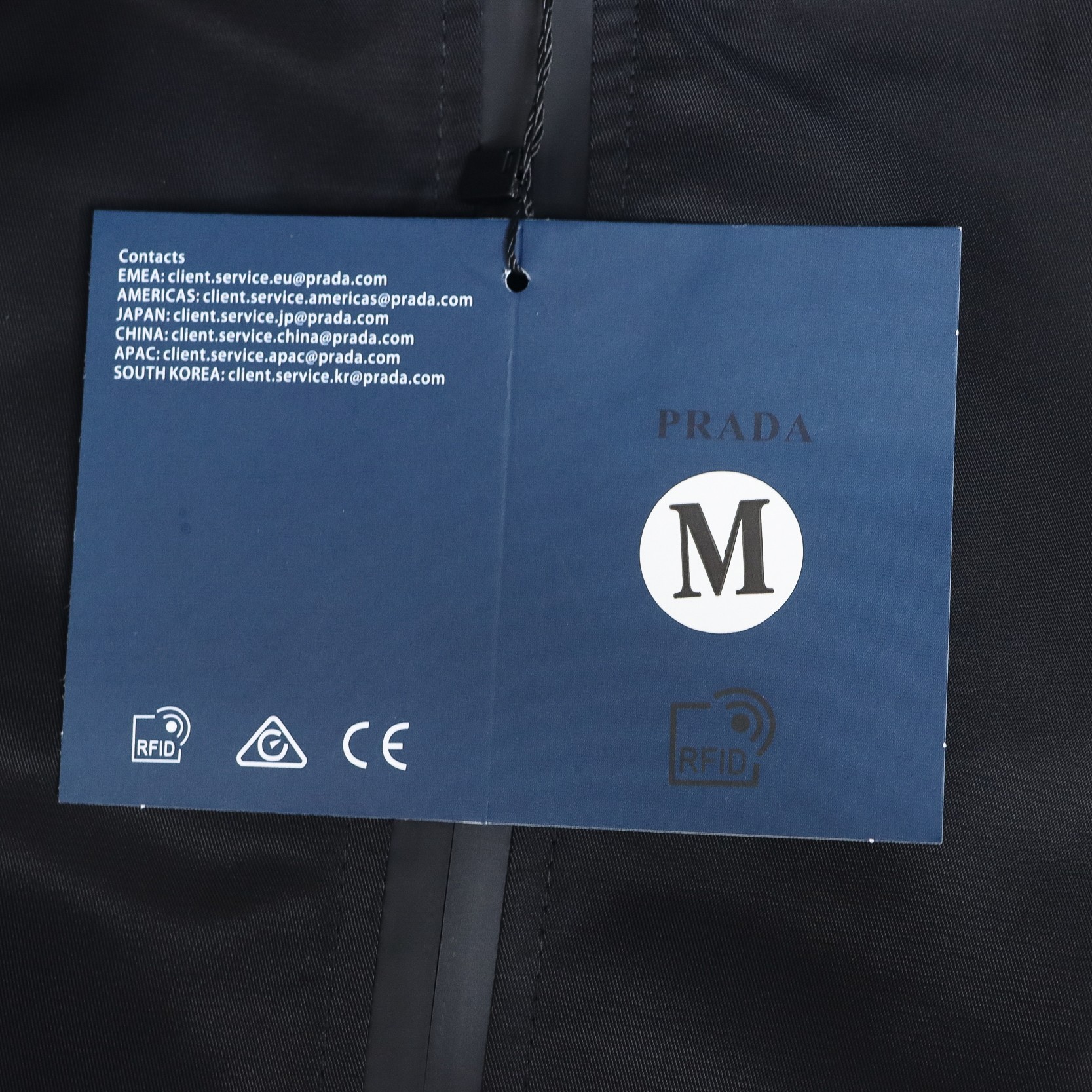 Prada Nylon Velcro Zip Jacket