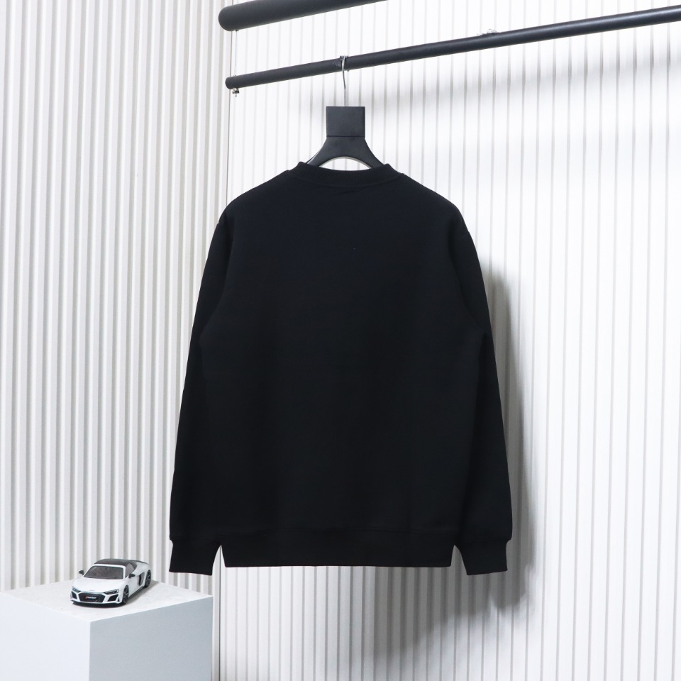Prada Paneled Zip-Up Crew Neck Hoodie