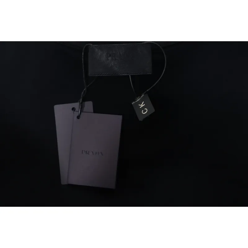 Prada Paneled Zip-Up Crew Neck Hoodie