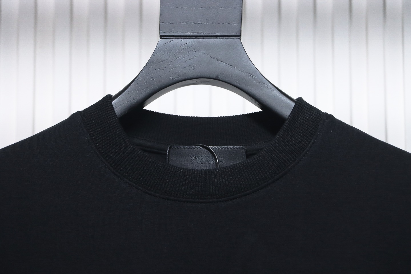 Prada Paneled Zip-Up Crew Neck Hoodie