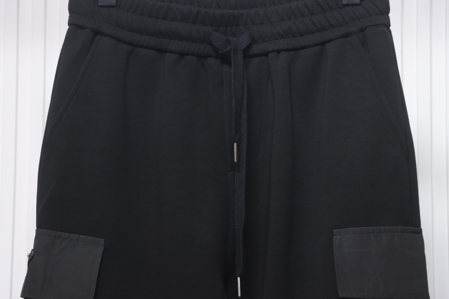 Prada Pocket Triangle Logo Cargo Trousers Black